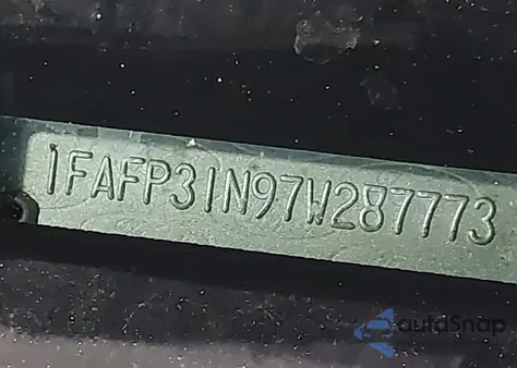 2007 Ford Focus S/Se/Ses z USA, uszkodzony, nr VIN 1FAFP31N97W287773